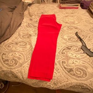 “Pixie” Old Navy pants. Bright red. Barely worn